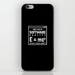 First Law Of Software Quality EMC iPhone Skin