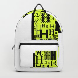 Letter H Backpack | Typography, Vector, Digital, Illustration, Graphicdesign, Nameswithh, Typeh, Abstract, Concept, Alphabet 