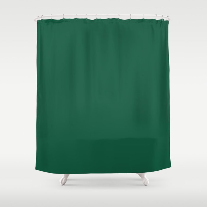 Teal The World (Green) Shower Curtain