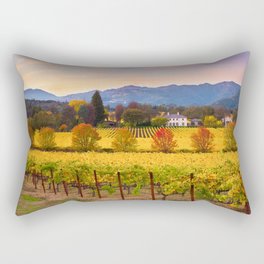 Napa Valley Autumn Sunset Rectangular Pillow