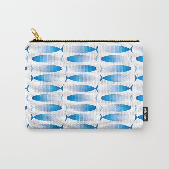 Pesca - ombre blue fish surf nature beach sunny surfing socal cali gifts delicate blues minimal Carry-All Pouch