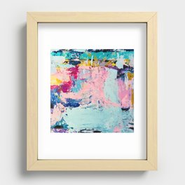 Abstract Oil 5 Recessed Framed Print