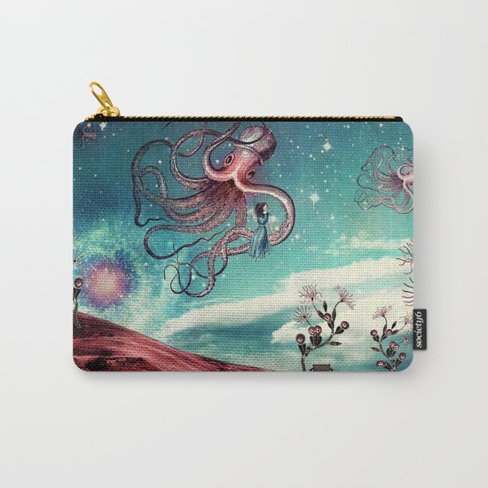 Sunrise Flight on Purple Planet Carry-All Pouch