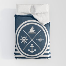 Sailing symbols Comforter