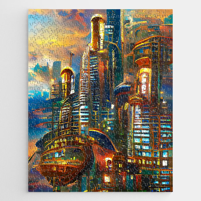 Skyline from the Future Jigsaw Puzzle