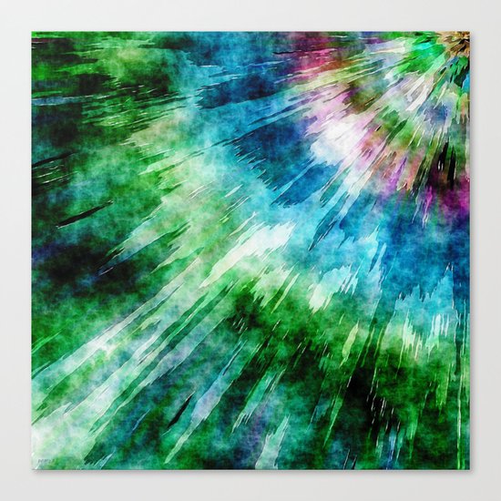 Abstract Grunge Tie Dye Canvas Print