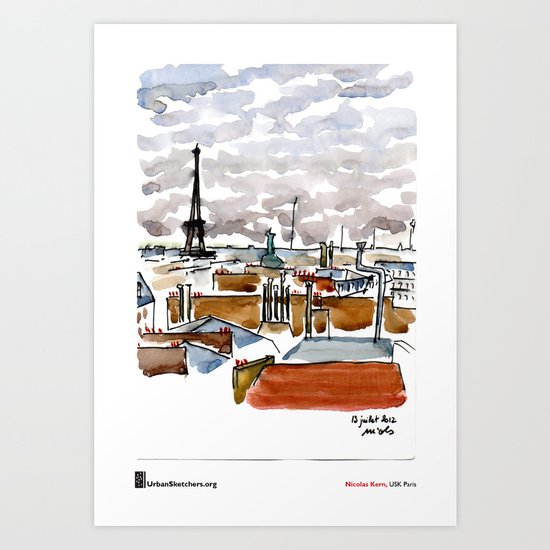 Nicolas Kern, "Vue de chez moi" Art Print