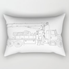 Log truck Rectangular Pillow