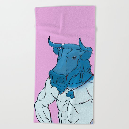 Bull Sheet Beach Towel