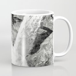Painterly Waterfall Coffee Mug