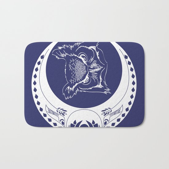 Owl and Moon Bath Mat