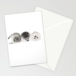 Three Seal Pups Stationery Cards