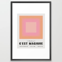 C'est Magique - Pink Framed Art Print