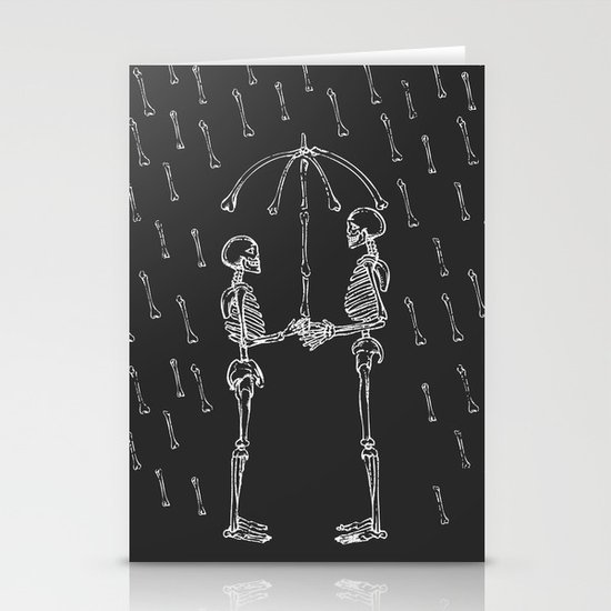 Raining Bone Stationery Cards