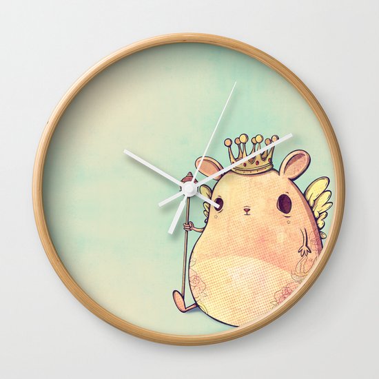 Prince Angel of Bunnyland Wall Clock