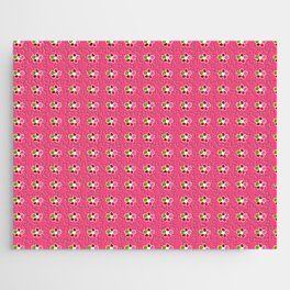 Daisy And Pink Vibes Jigsaw Puzzle