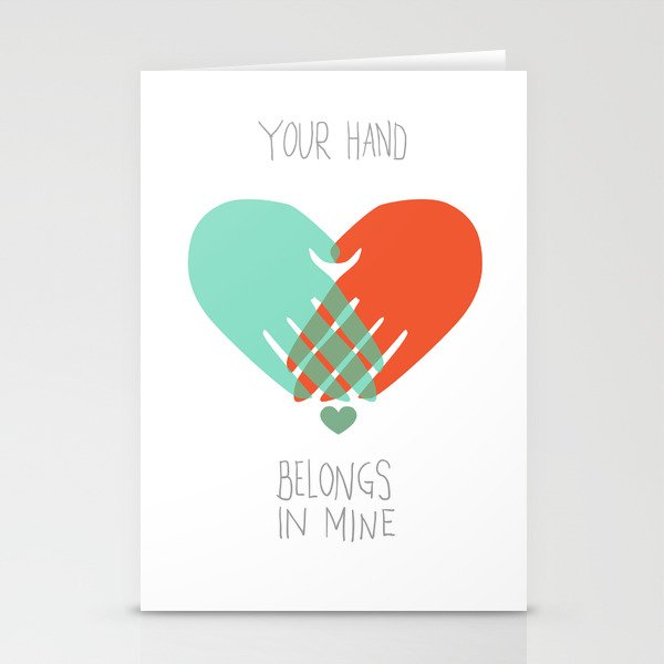 I wanna hold your hand Stationery Cards