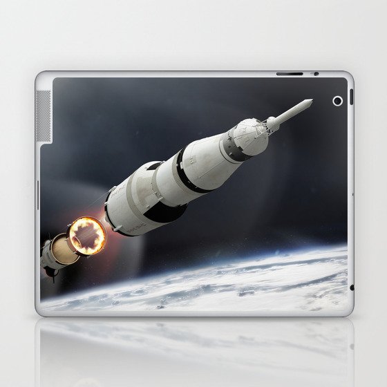 The Mighty Saturn V Laptop Ipad Skin By Solarexploration Society6