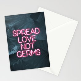 Spread Love not Germs Stationery Card