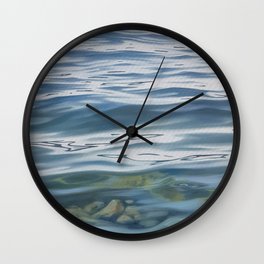 Exit Strategy - lake painting Wall Clock