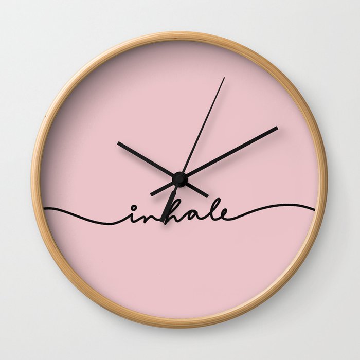 inhale Wall Clock