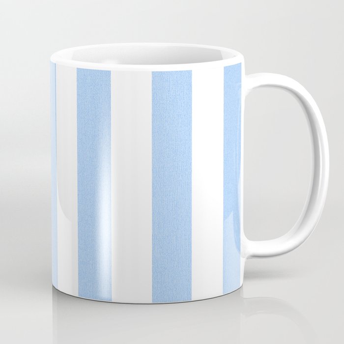 Blue light textured Vertical Lines Coffee Mug