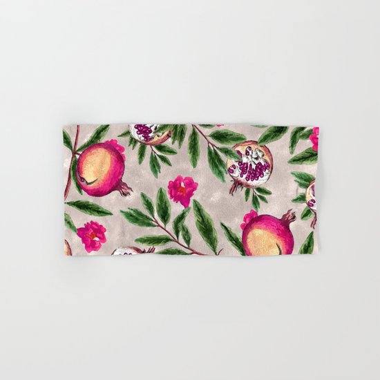 Pomegranate Pattern #society6 #decor #buyart Hand & Bath Towel
