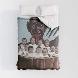 Vintage Creepy Krampus Comforter