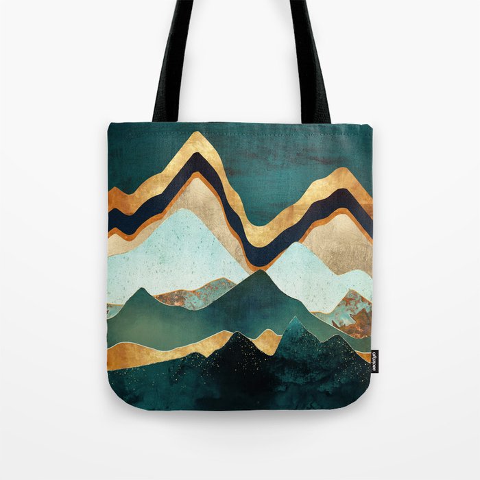 Velvet Copper Mountains Tote Bag