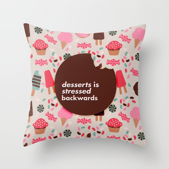desserts! Throw Pillow