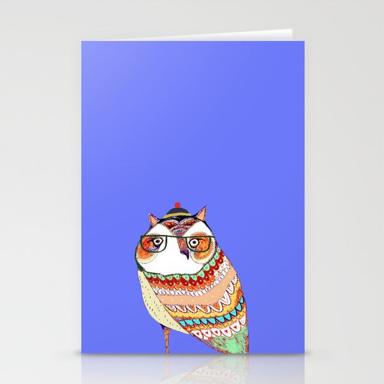 Owl, owl art, owl illustration, owl print, Stationery Cards
