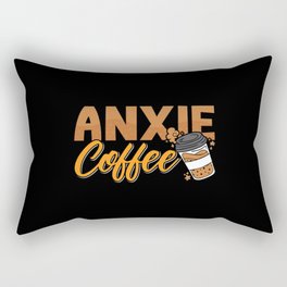 Mental Health Anxie Coffee Awareness Anxie Anxiety Rectangular Pillow