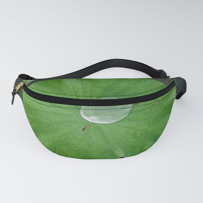 Green water lily in pond Fanny Pack