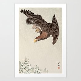 Koson Ohara - Eagle - Japanese Vintage Woodblock Painting Art Print