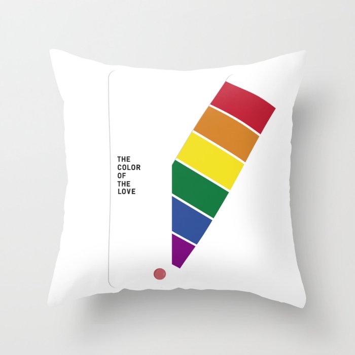 LGBT PANTONE COLOR DESIGN Throw Pillow