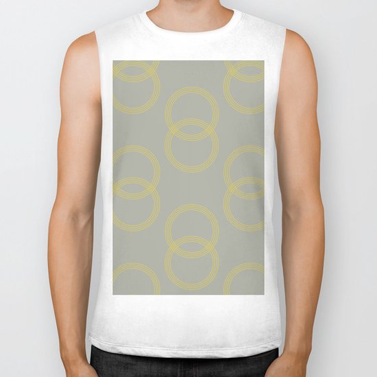 Simply Infinity Link Mod Yellow on Retro Gray Biker Tank