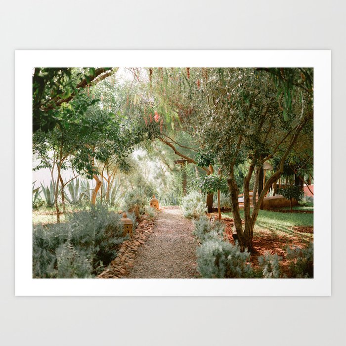 Botanical road through paradise | Morocco travel photography Art Print