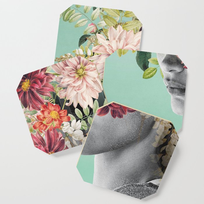WOMAN WITH FLOWERS 12 Coaster