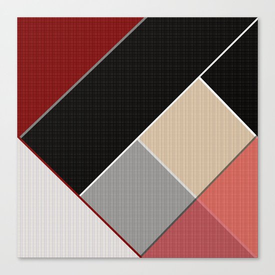 Brown grey abstract pattern . Canvas Print