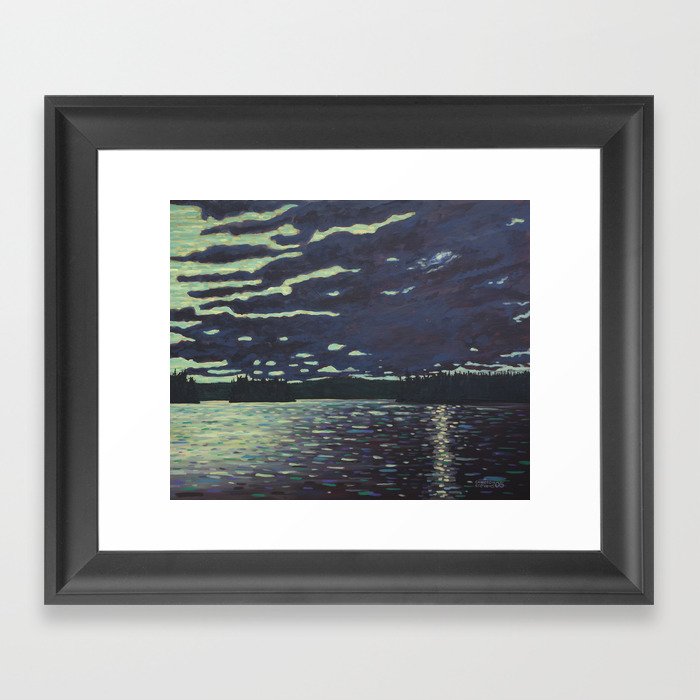 Moonlight – McIntosh Lake, Algonquin Park Framed Art Print