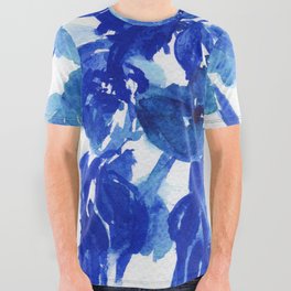 blue stillife All Over Graphic Tee