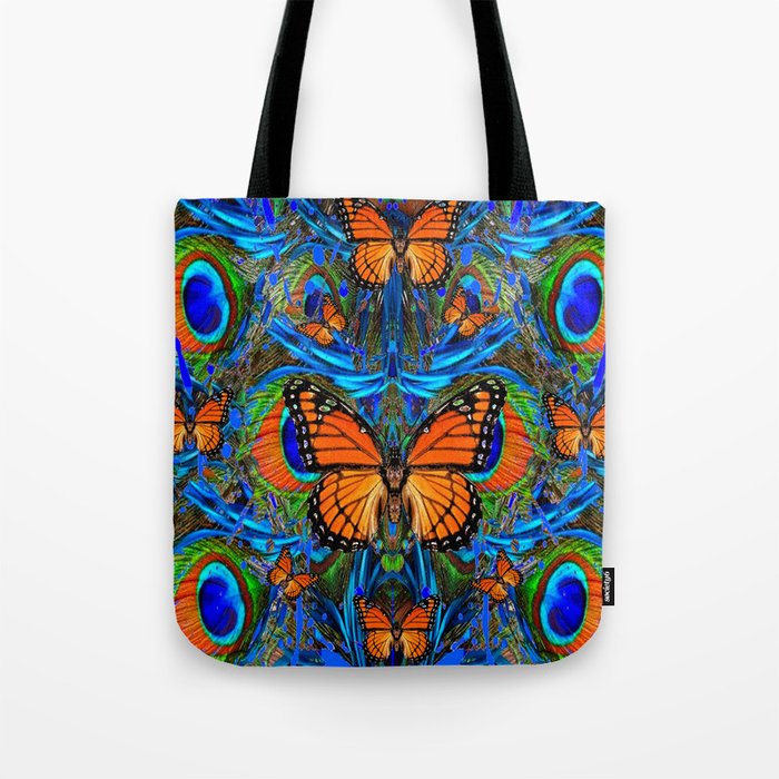peacocks tote bags