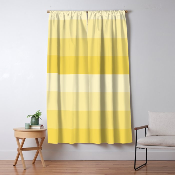 Four Shades Of Yellow Blackout Curtain By Shelleyylstart Society6