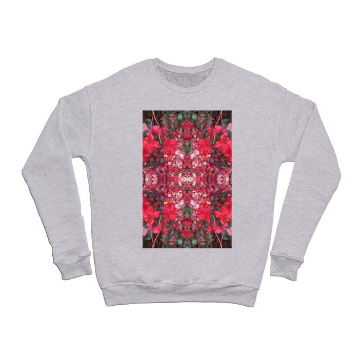 Perfect Crimson Autumn Virginia Creeper Crewneck Sweatshirt by