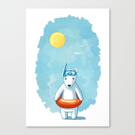 Polar Beach Canvas Print