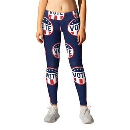 Vote Leggings | Red, Presidential, Blue, Federal, Patriot, Election, Politics, State, Candidate, Voter 