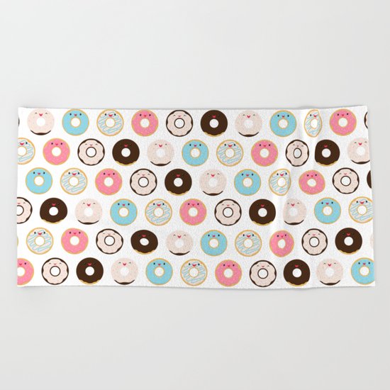 Super Sweet Donuts Beach Towel