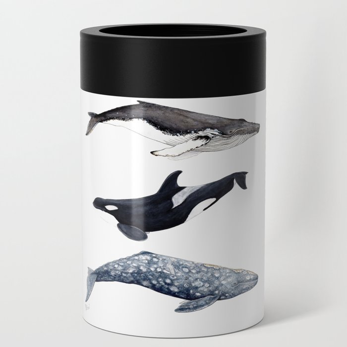 Orca, humpback and grey whales Can Cooler