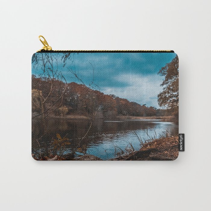 Autumn Pond Photograph Carry-All Pouch | Photography, Grenadier-pond, Digital, Color, Hdr, Autumn, Fall, Beautiful, Clouds, Sky