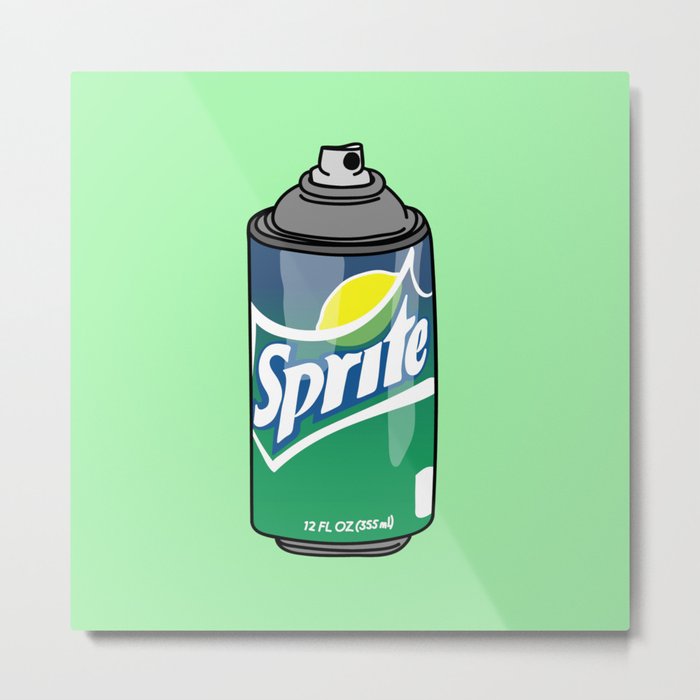 sprite can spray can Metal Print